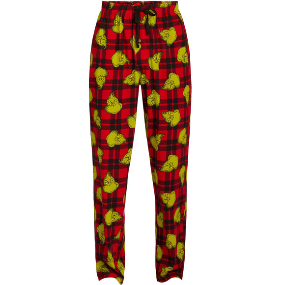 Dr. Seuss Mens The Grinch Knit Sleep Pants Red Size L - Picture 7 of 7